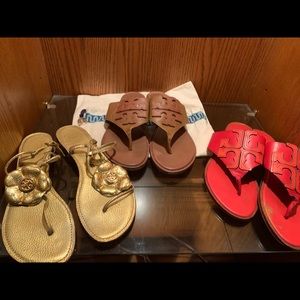 Lot of Tory Burch sandals